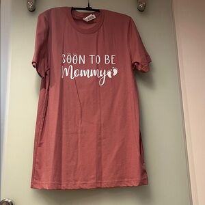 Bella Canvas Soon To Be Mommy Tee - Pink